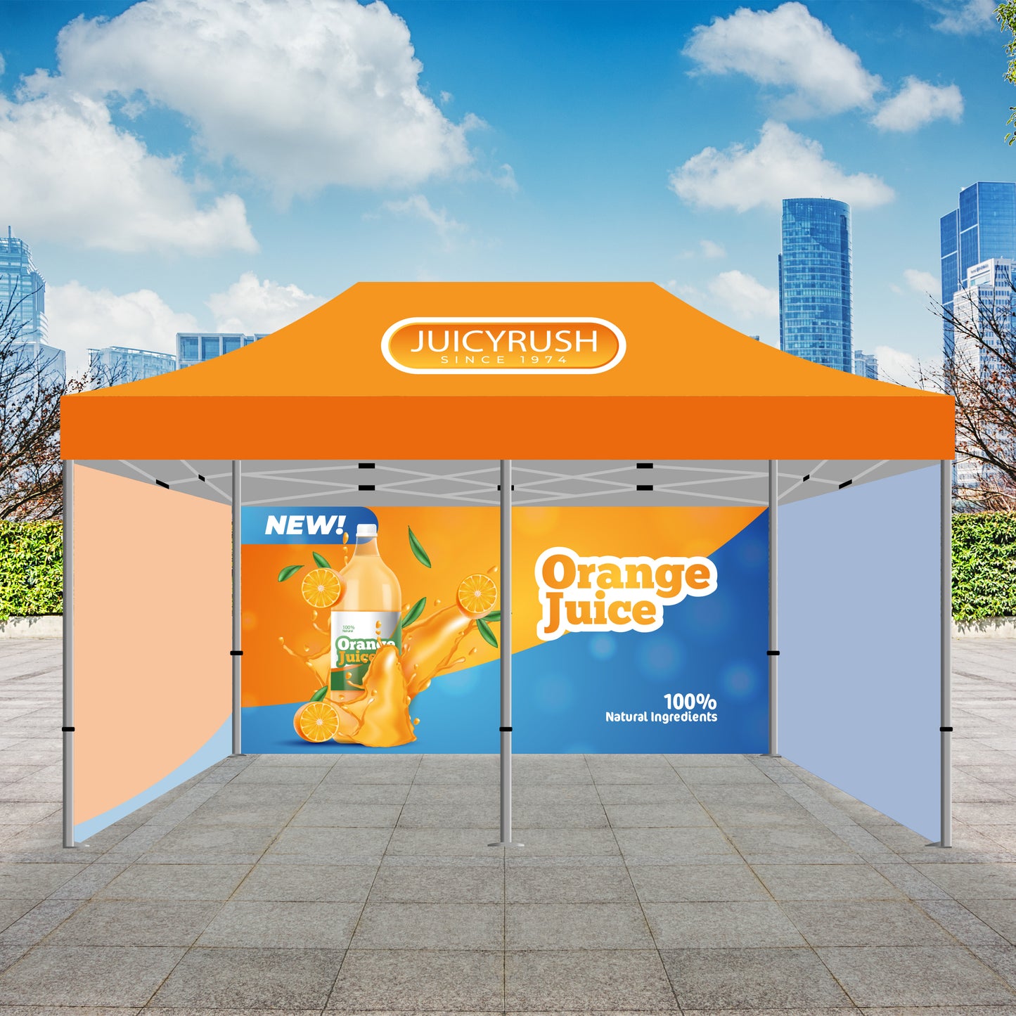 Premium 10x20 Tent w/ Backwall & Full Side Walls