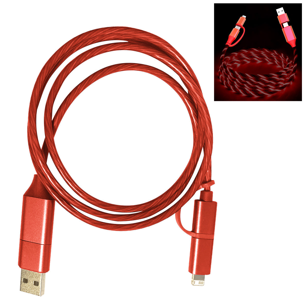 3 FT. GLOW WITH THE FLOW CHARGING CABLE