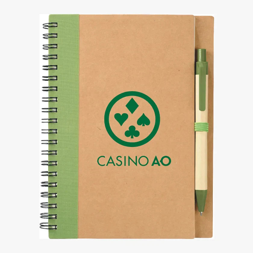 5" x 7" Eco Spiral Notebook with Pen