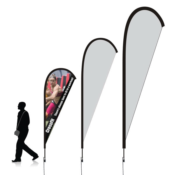 8' Teardrop Flag Replacement W/ Double Sided Imprint