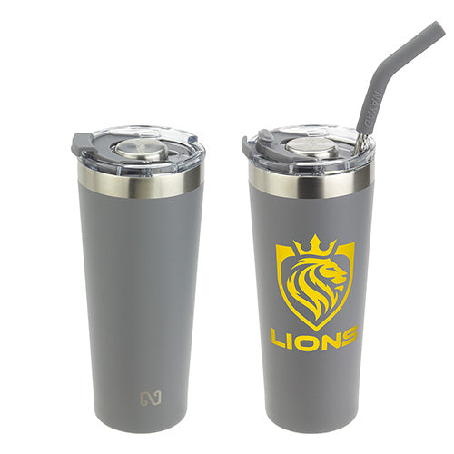 NAYAD™ Trouper 22oz Stainless Double Wall Tumbler with Straw