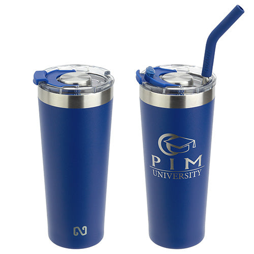 NAYAD™ Trouper 22oz Stainless Double Wall Tumbler with Straw