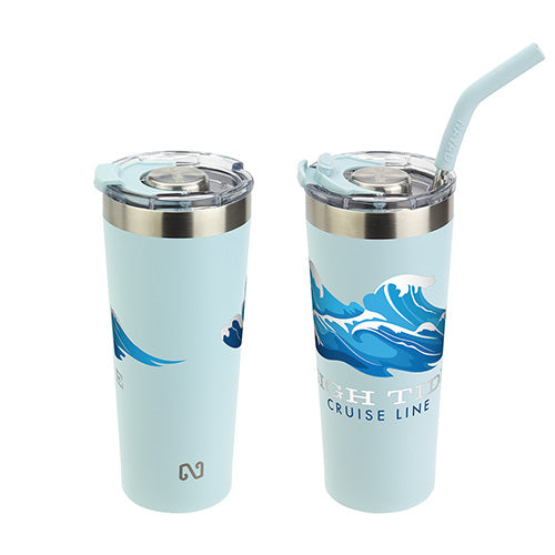 NAYAD™ Trouper 22oz Stainless Double Wall Tumbler with Straw
