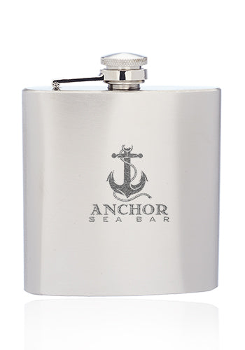 6 oz. Murano Stainless Steel Hip Flasks