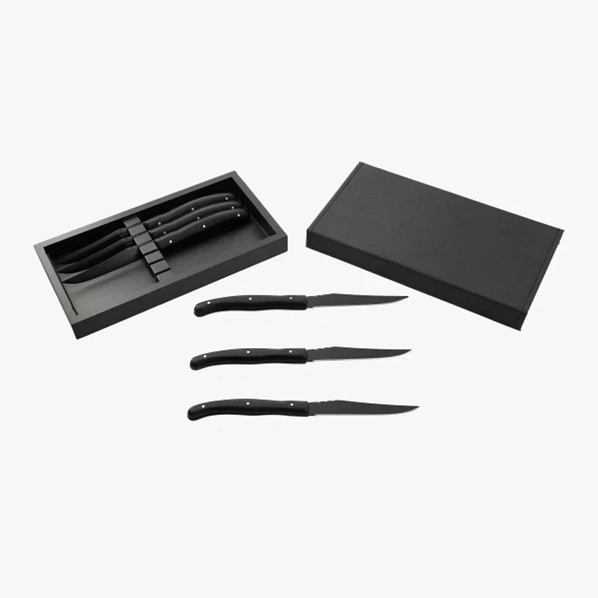 Modena Black Knife Set
