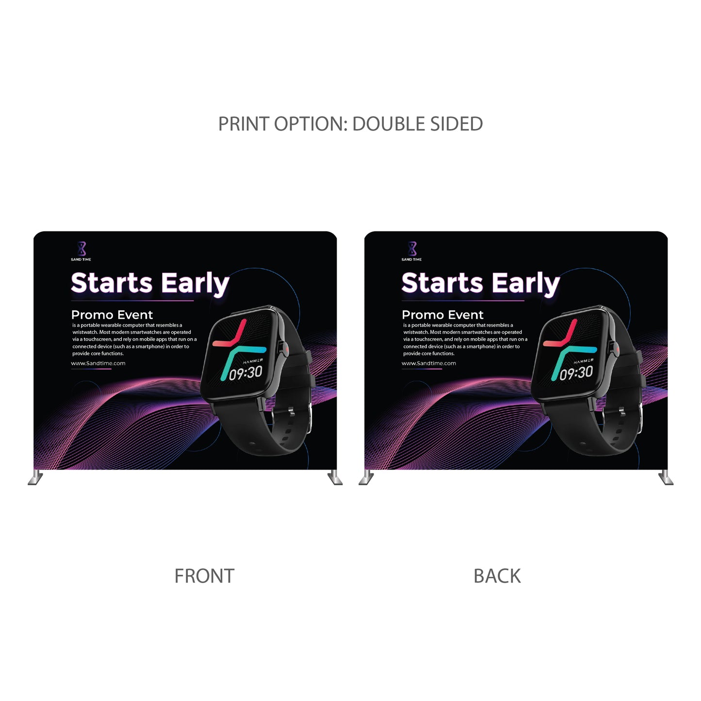 10’ Straight Tension Fabric Display