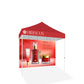 PREMIUM TENT 10'x10' W/ Full Color Canopy and Back Wall