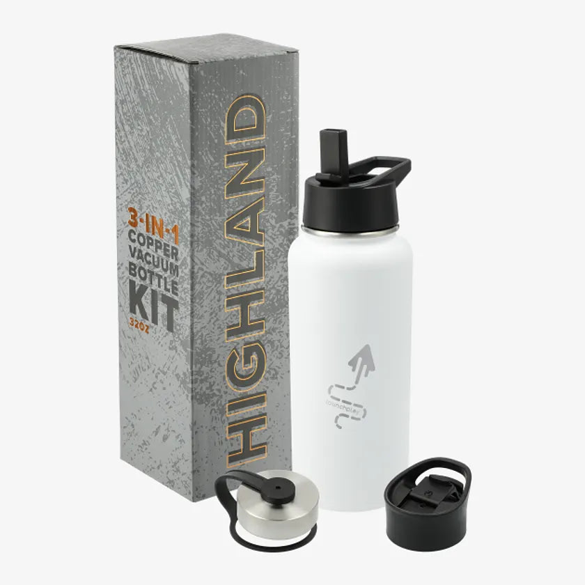 Highland 3-in-1 Copper Vacuum Bottle Kit 32oz