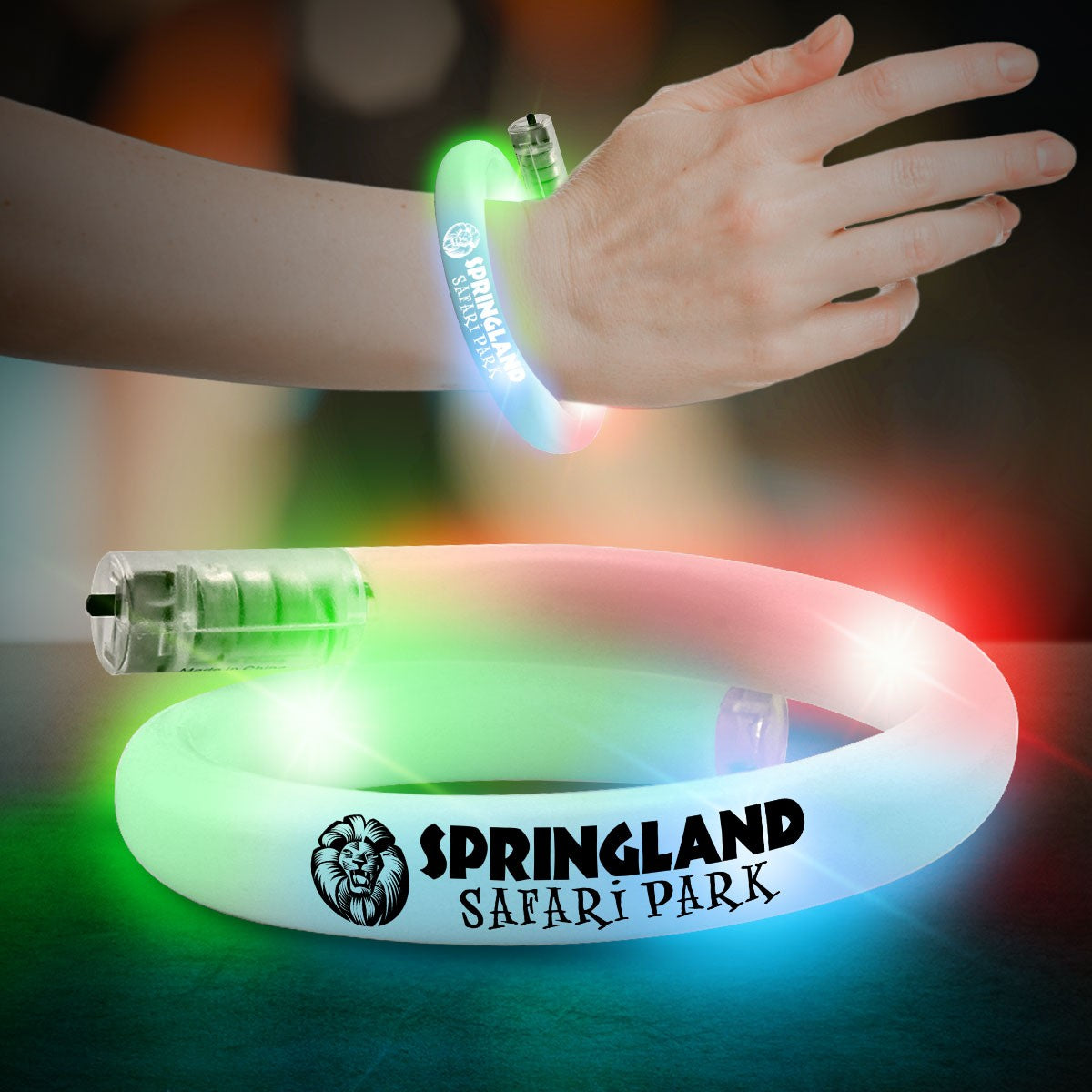 Flashing Coil Tube Bracelets
