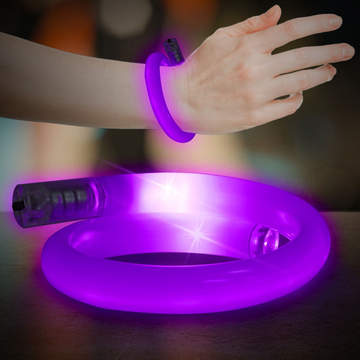 Flashing Coil Tube Bracelets