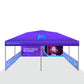 Premium Giant Tent 20'x20' w/ Full Color Canopy and Back Wall