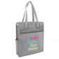 COLOR BASICS HEATHERED NON-WOVEN TOTE BAG