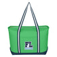 LARGE COTTON CANVAS ADMIRAL TOTE BAG WITH TACKLE TWILL PATCH