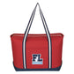 LARGE COTTON CANVAS ADMIRAL TOTE BAG WITH TACKLE TWILL PATCH