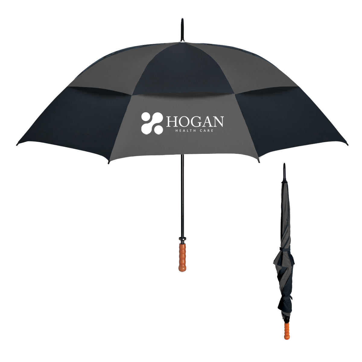 68" Arc Windproof Vented Umbrella