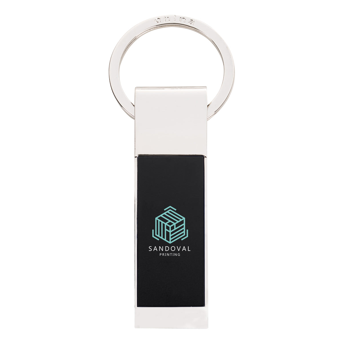 Two-Tone Rectangle Key Tag