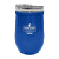 8 OZ. GLASS AND STAINLESS STEEL WINE TUMBLER