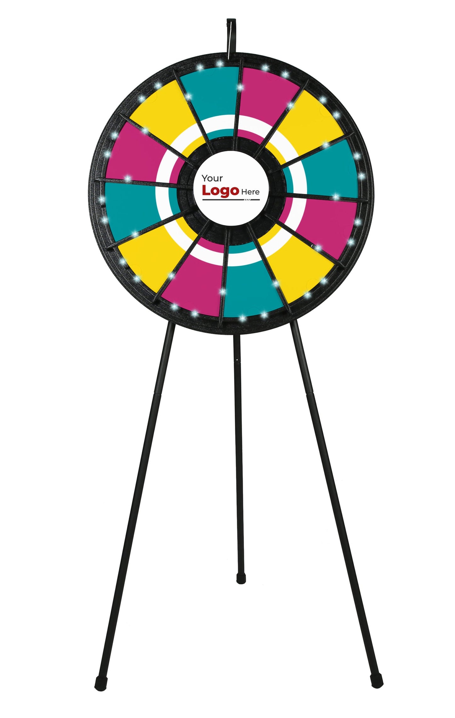 12-slot Floor stand Classic Prize Wheel with Lights