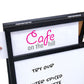24x42 A-Frame Wet Erase Sign w/Header & Sign Inserts