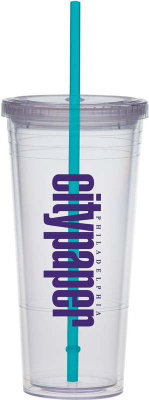 24 Oz. Carnival Cup w/Color Straw & Clear Lid