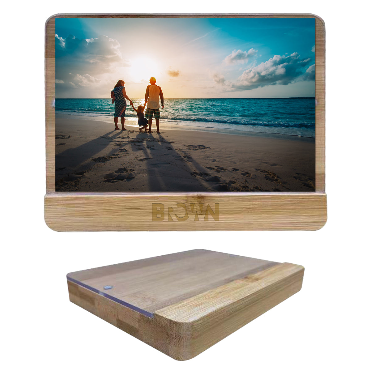 4" X 6" HOLLISTON BAMBOO PHOTO FRAME