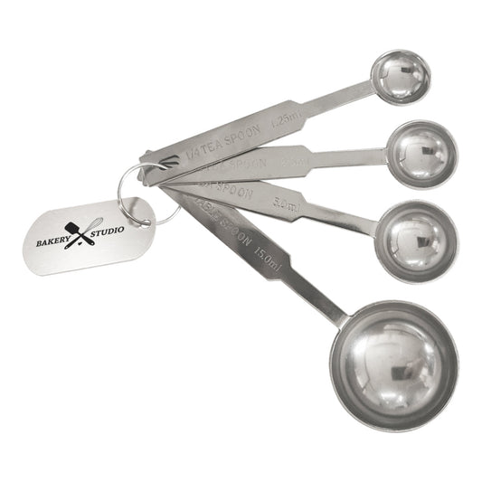 4-PC. STAINLESS STEEL MEASURING SPOONS