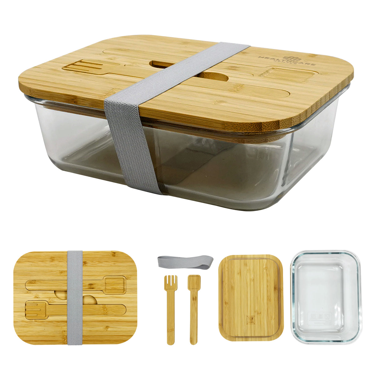 CHOW BELLA GLASS BENTO BOX