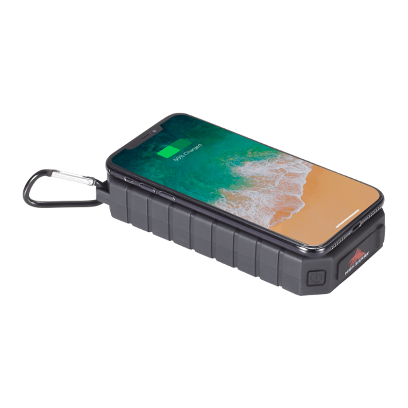 High Sierra® IPX 5 Solar Fast Wireless Power Bank