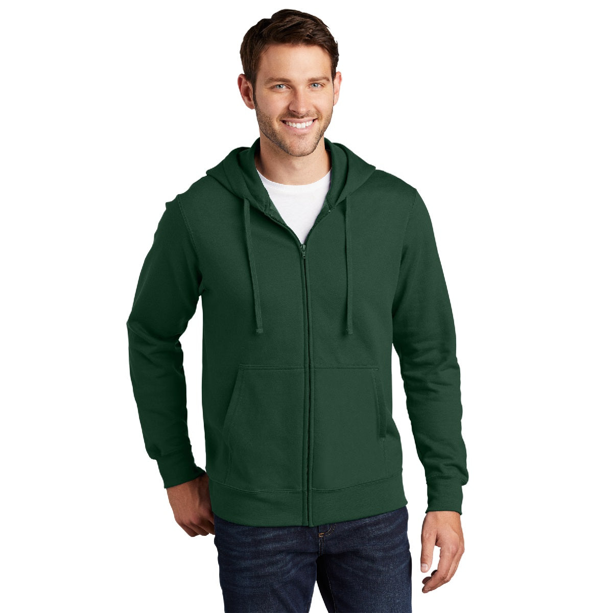 Screen Print Port & Company® Fan Favorite™ Fleece Full-Zip Hooded Sweatshirt