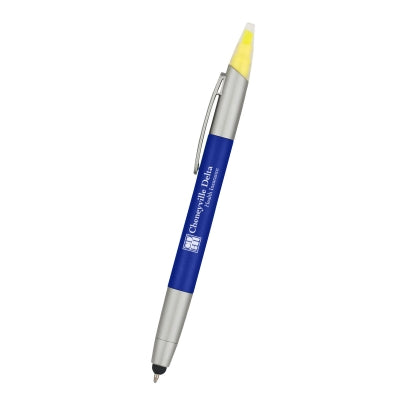 3-In-1 Pen With Highlighter and Stylus