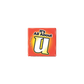 1 1/2" Square Full Color Button w/Safety Pin