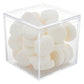 CANDY CUBE SHAPED ACRYLIC CONTAINER WITH CANDY