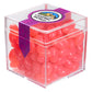 CANDY CUBE SHAPED ACRYLIC CONTAINER WITH CANDY