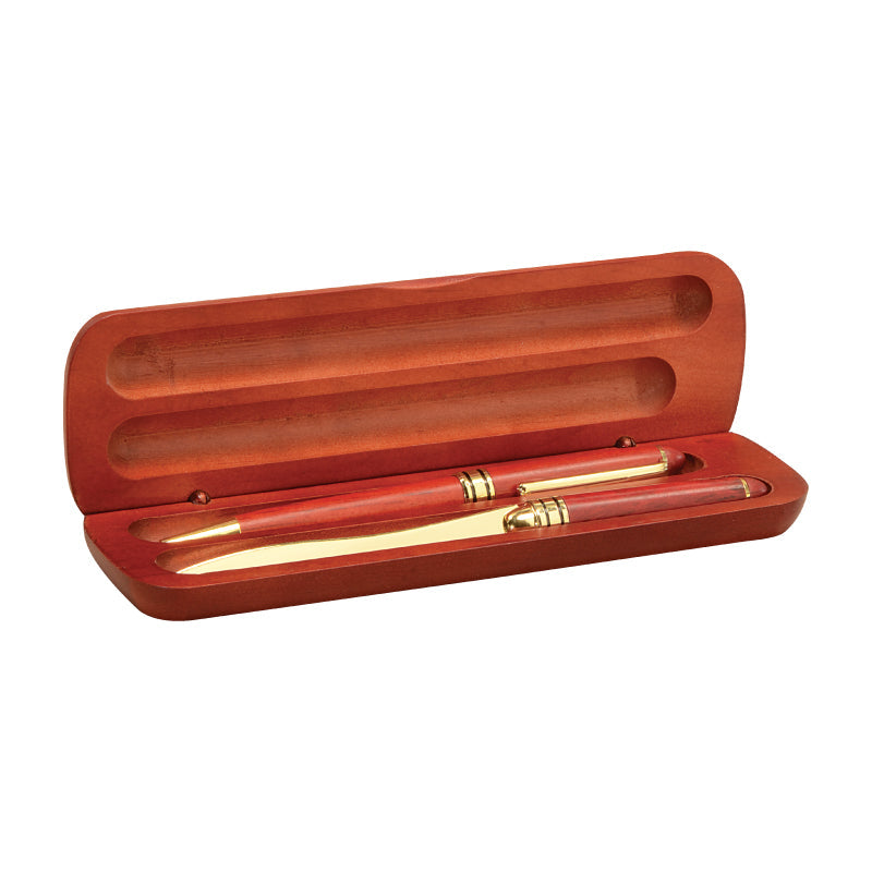 Rosewood Case w/Pen & Letter Opener Gift Set