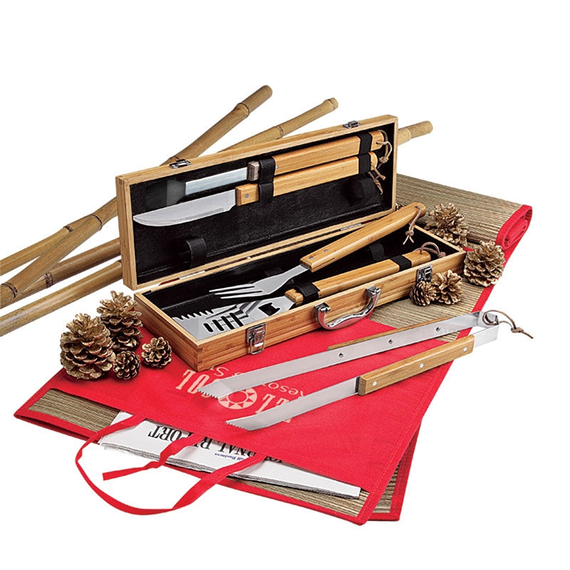 Cleveland 5-Piece Bamboo BBQ Set