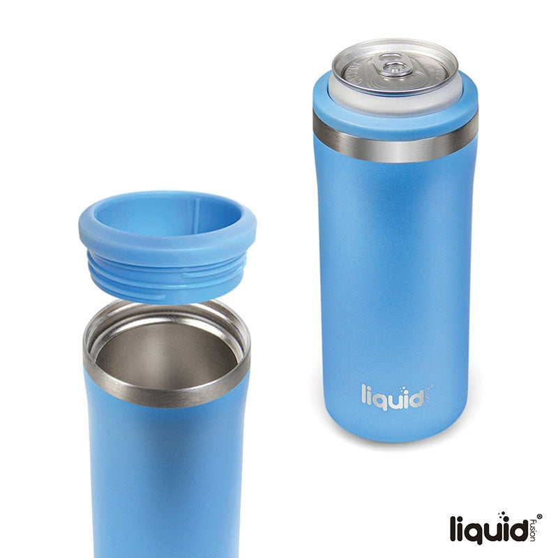 Liquid Fusion® 12 oz. Double Wall, Stainless Steel Skinny Can Cooler