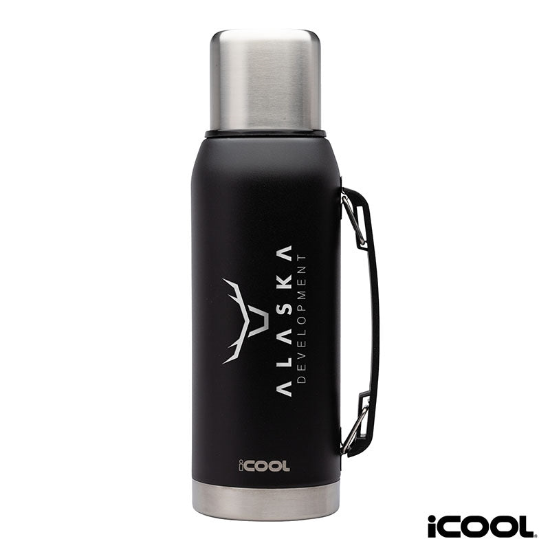 iCOOL® Silverton 34 oz. Double Wall, Stainless Steel Water Bottle