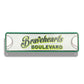 Embossed Aluminum Mini Street Sign