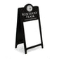 A-Frame Wet-Erase Board Sign w/Round Top