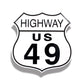 Embossed Aluminum Interstate and Route Shield Signs