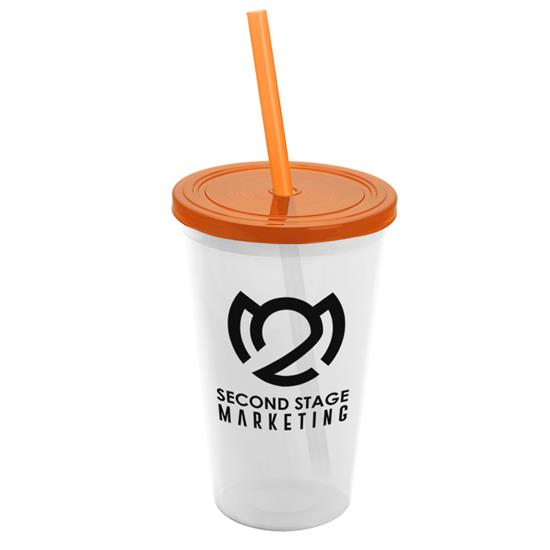 22 oz. Straw-n-Lid Single-wall Tumbler