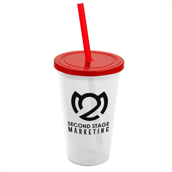 22 oz. Straw-n-Lid Single-wall Tumbler