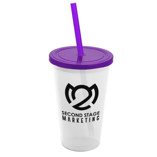 22 oz. Straw-n-Lid Single-wall Tumbler