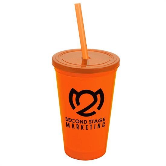 22 oz. Straw-n-Lid Single-wall Tumbler