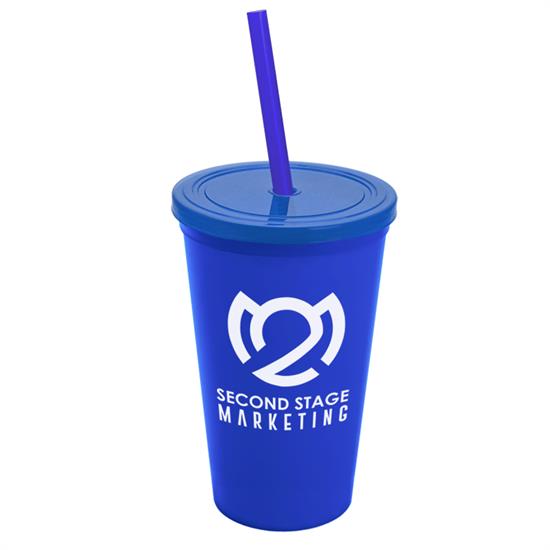 22 oz. Straw-n-Lid Single-wall Tumbler