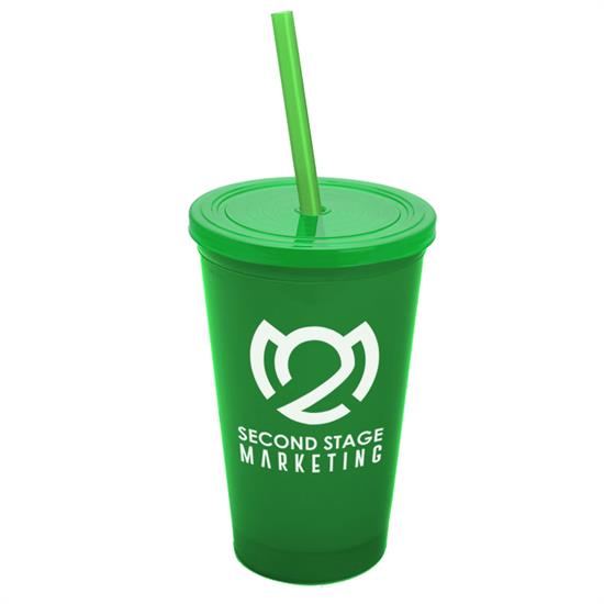 22 oz. Straw-n-Lid Single-wall Tumbler