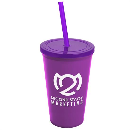 22 oz. Straw-n-Lid Single-wall Tumbler