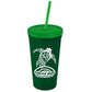24 oz. Stadium Cup with Straw and Lid