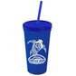 24 oz. Stadium Cup with Straw and Lid