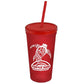 24 oz. Stadium Cup with Straw and Lid